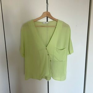 Mango Suite Lime Blouse